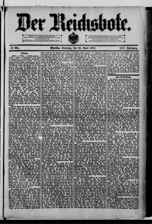 Der Reichsbote vom 18.04.1897