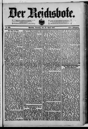 Der Reichsbote vom 25.04.1897