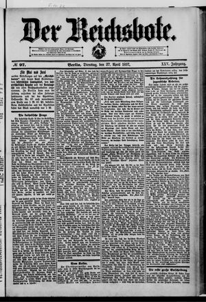 Der Reichsbote vom 27.04.1897