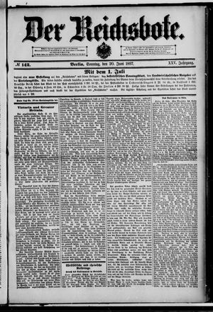 Der Reichsbote vom 20.06.1897