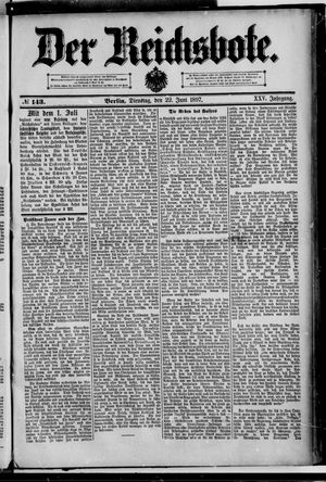 Der Reichsbote vom 22.06.1897