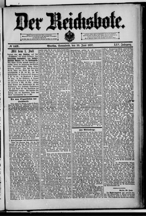 Der Reichsbote on Jun 26, 1897