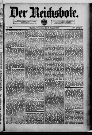 Der Reichsbote vom 05.08.1897