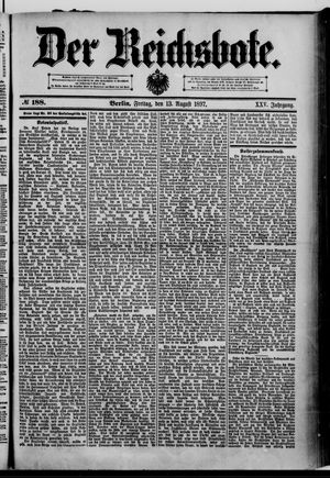 Der Reichsbote vom 13.08.1897