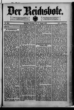 Der Reichsbote on Aug 17, 1897