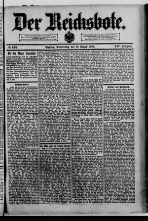 Der Reichsbote vom 19.08.1897