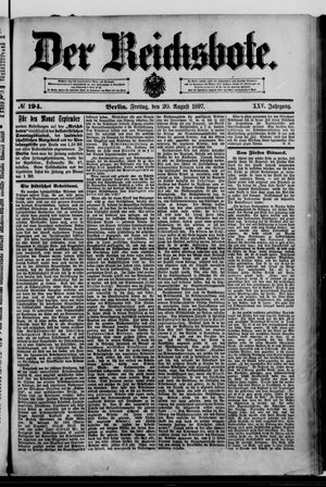 Der Reichsbote on Aug 20, 1897