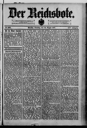 Der Reichsbote vom 24.08.1897