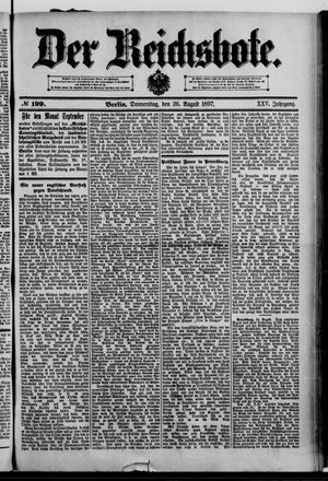 Der Reichsbote vom 26.08.1897