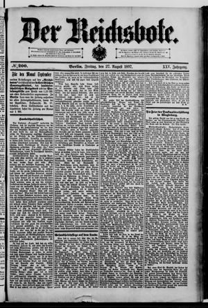 Der Reichsbote on Aug 27, 1897