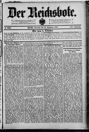 Der Reichsbote on Sep 19, 1897