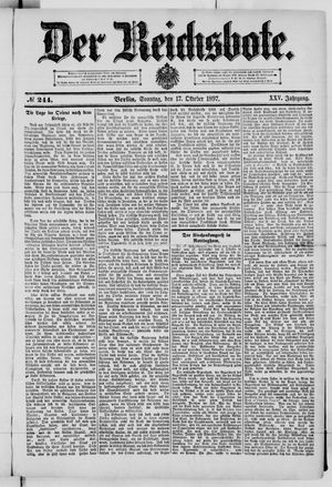 Der Reichsbote vom 17.10.1897