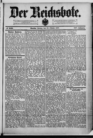 Der Reichsbote vom 22.10.1897
