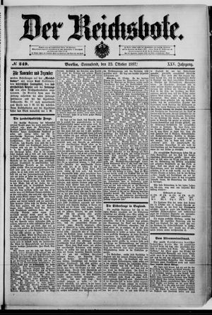 Der Reichsbote vom 23.10.1897