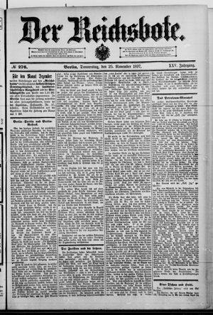 Der Reichsbote vom 25.11.1897