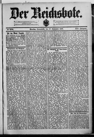 Der Reichsbote vom 27.11.1897