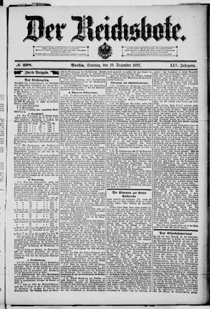 Der Reichsbote on Dec 19, 1897