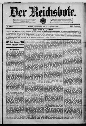 Der Reichsbote on Dec 25, 1897