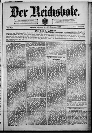 Der Reichsbote vom 28.12.1897