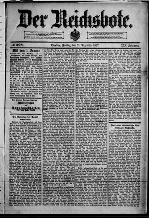 Der Reichsbote vom 31.12.1897