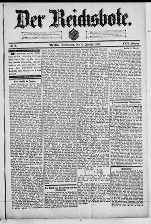 Der Reichsbote vom 06.01.1898