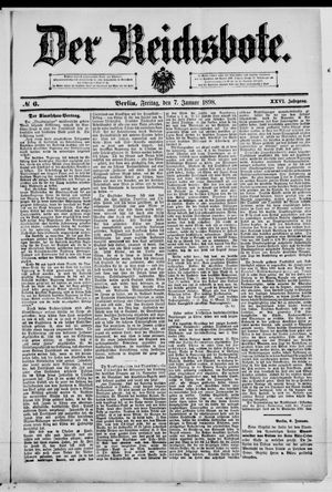 Der Reichsbote on Jan 7, 1898