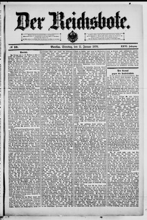 Der Reichsbote vom 11.01.1898