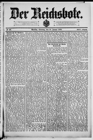 Der Reichsbote vom 18.01.1898