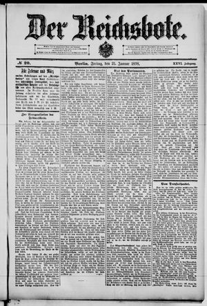 Der Reichsbote vom 21.01.1898