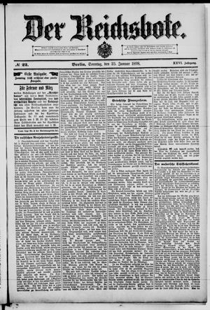 Der Reichsbote vom 23.01.1898