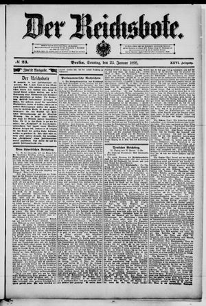 Der Reichsbote vom 23.01.1898