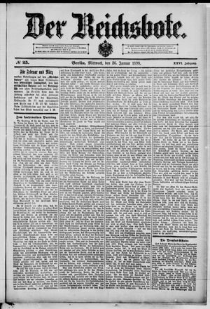 Der Reichsbote vom 26.01.1898