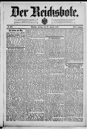 Der Reichsbote vom 28.01.1898