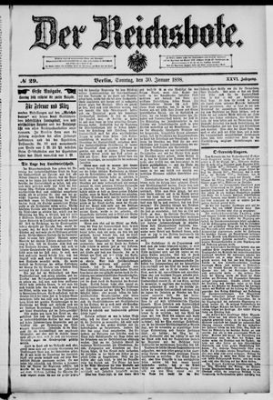Der Reichsbote on Jan 30, 1898