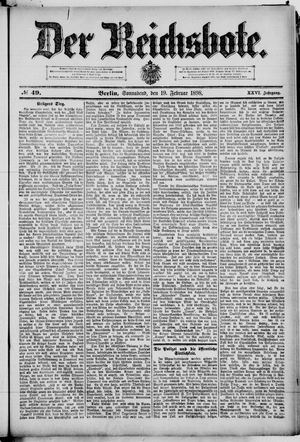 Der Reichsbote vom 19.02.1898