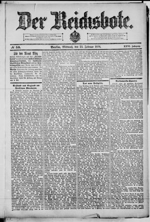 Der Reichsbote vom 23.02.1898