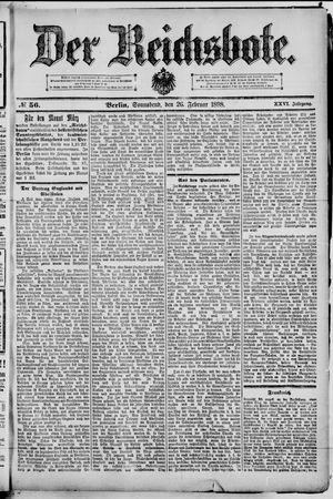 Der Reichsbote on Feb 26, 1898
