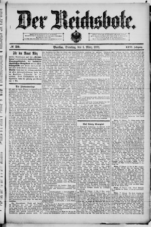 Der Reichsbote on Mar 1, 1898
