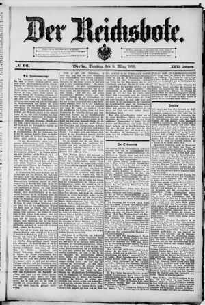 Der Reichsbote vom 08.03.1898