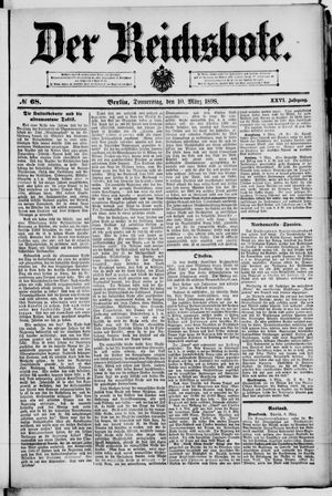 Der Reichsbote on Mar 10, 1898