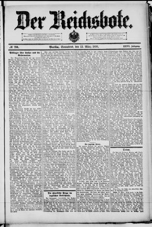 Der Reichsbote on Mar 12, 1898