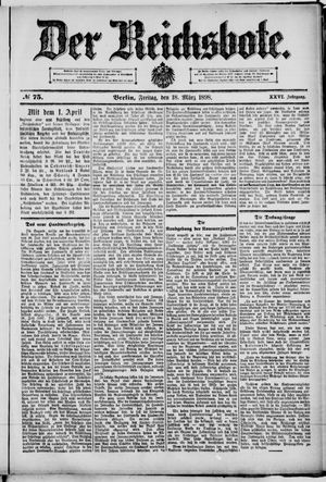 Der Reichsbote on Mar 18, 1898