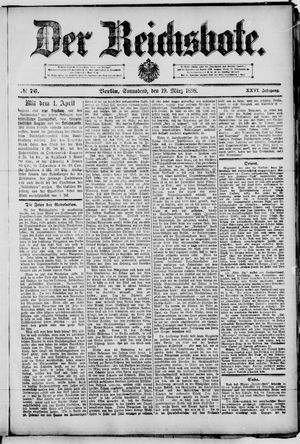 Der Reichsbote on Mar 19, 1898