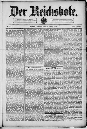 Der Reichsbote on Mar 20, 1898