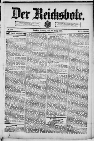 Der Reichsbote on Mar 20, 1898