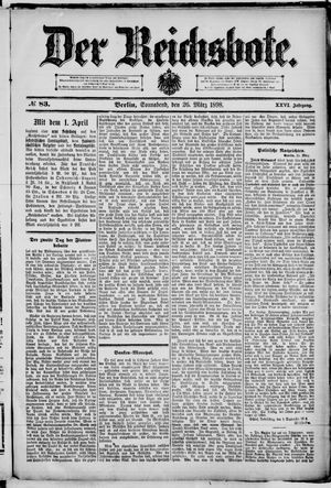 Der Reichsbote vom 26.03.1898