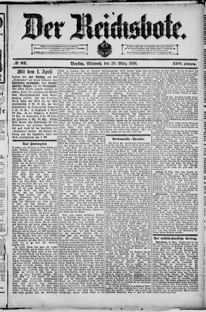 Der Reichsbote vom 30.03.1898