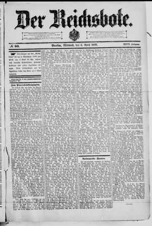 Der Reichsbote vom 06.04.1898