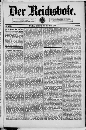 Der Reichsbote on Apr 27, 1898