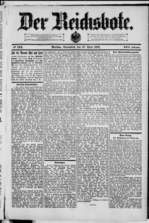 Der Reichsbote vom 30.04.1898